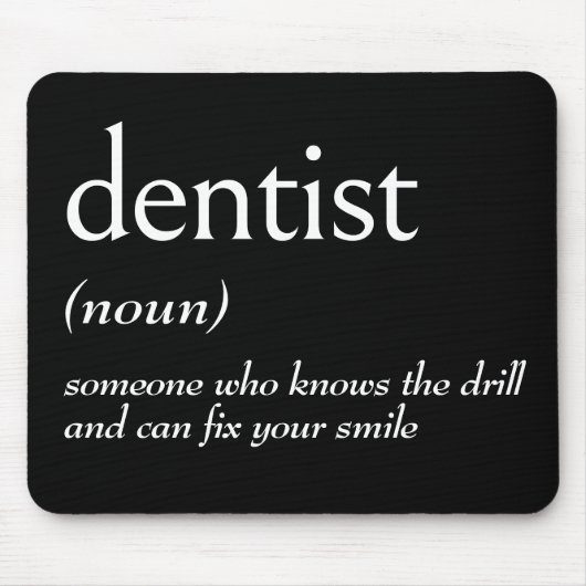Dictionary Definition For DENTIST Muismat (Voorkant)