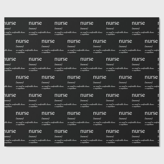 Dictionary Definition of a NURSE Cadeaupapier (Vlak)