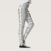 Dictionary print leggings (Rechts)