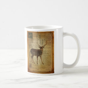 Dictionary print outdoorn whitetail buck Deer Koffiemok