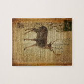 Dictionary print outdoorn whitetail buck Deer Legpuzzel (Horizontaal)