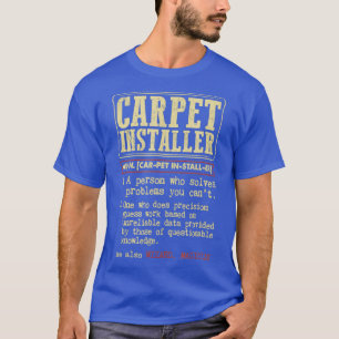 Dictionary tapijtinstallateur t-shirt