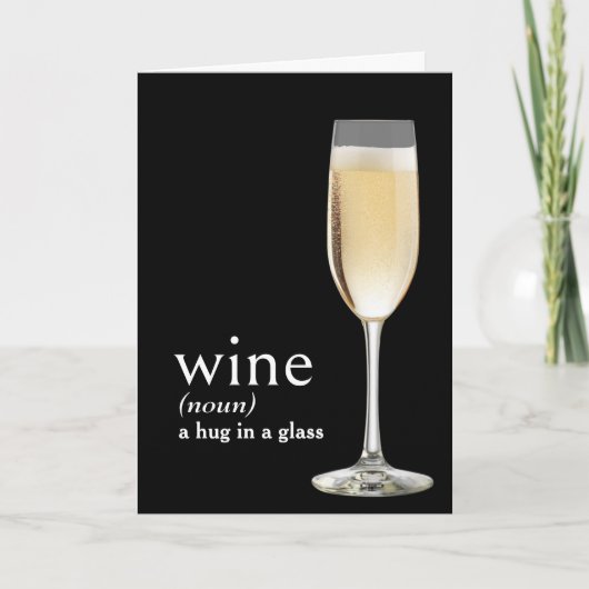 Dictionary's Definition of WINE for Birthday Kaart (Voorkant)