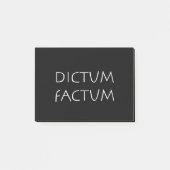 Dictum factum post-it® notes (Voorkant)