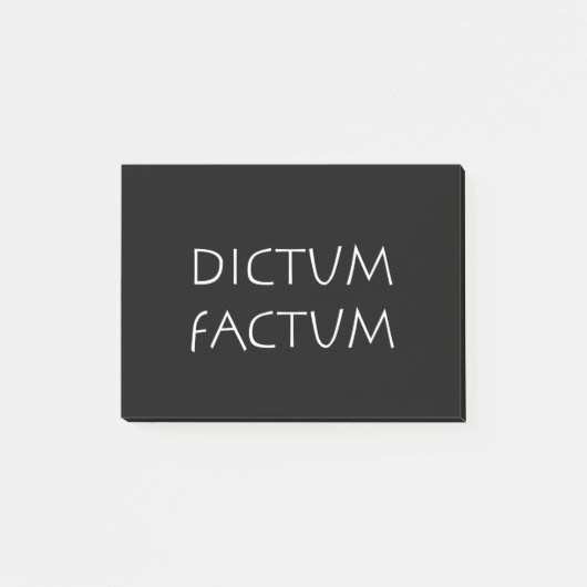 Dictum factum post-it® notes (Voorkant)