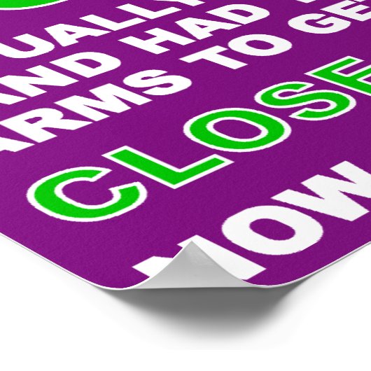 Did A Push-Up Funny Poster Sign (Hoek)