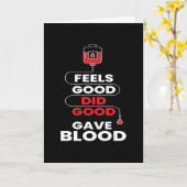 Did Good Gave Blood Blood Donate Kaart (Gele Bloem)