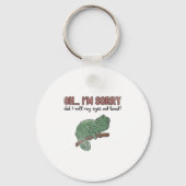 Did I Roll My Eyes Out Loud - Funny Chameleon Quot Sleutelhanger (Voorkant)