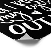 Did I Roll My Eyes Out Loud Funny Sarcastic Quotes Poster (Hoek)