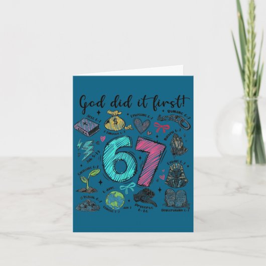 Did Voor God Het 6 7 Meme Kaart (Voorkant)