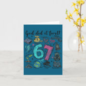 Did Voor God Het 6 7 Meme Kaart (Gele Bloem)