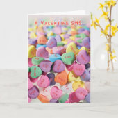 Did You Get My Candy Hearts Valentine MSG Kaart (Gele Bloem)