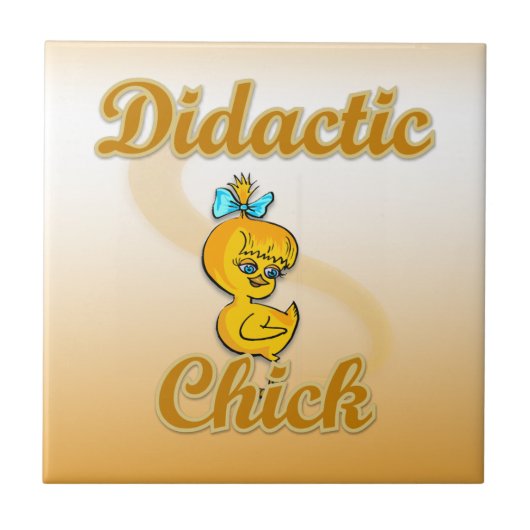 Didactic Chick Tegeltje (Voorkant)