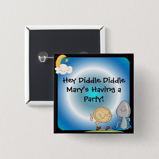 Diddle Diddle Custom Button (Voorkant /achterkant)