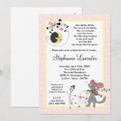 Diddle Diddle Didd Nursery Baby shower Uitnodiging (Voorkant / Achterkant)