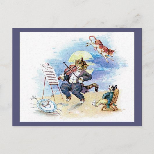 Diddle Diddle Nursery Rhyme Briefkaart (Voorkant)