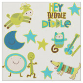 Diddle Diddle Nursery Rhyme Stof (Close Up)