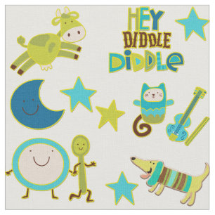 Diddle Diddle Nursery Rhyme Stof