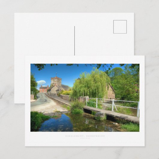 Diddlebury, Shropshire Briefkaart (Voorkant / Achterkant)