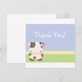 Diddles Boerderij Moo-Cow Hartelijk dank Bedankkaart (Voorkant / Achterkant)