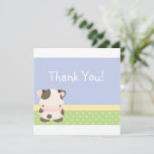 Diddles Boerderij Moo-Cow Hartelijk dank Bedankkaart (Staand voorkant)