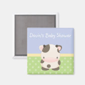 Diddles Boerderij Moo-Koe Baby shower Magnet Favor (Voorkant / Achterkant)