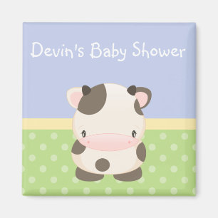 Diddles Boerderij Moo-Koe Baby shower Magnet Favor