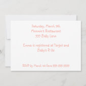 Diddles Boerderij Pig Baby shower Uitnodiging (Achterkant)