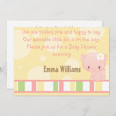 Diddles Boerderij Pig Baby shower Uitnodiging (Voorkant / Achterkant)