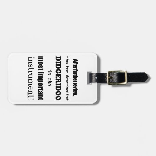 Didgeridoo Belangrijkste instrument Bagagelabel (Voorkant horizontaal)