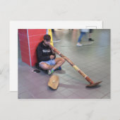 Didgeridoo Busker in Sydney Briefkaart (Voorkant / Achterkant)