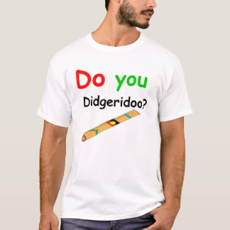 Didgeridoo groene kleur t-shirt