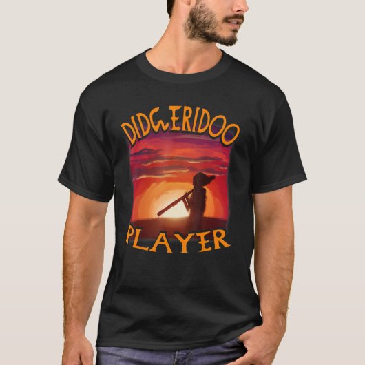 Didgeridoo Player Sunset Didgeridoo Player T-shirt (Voorkant)