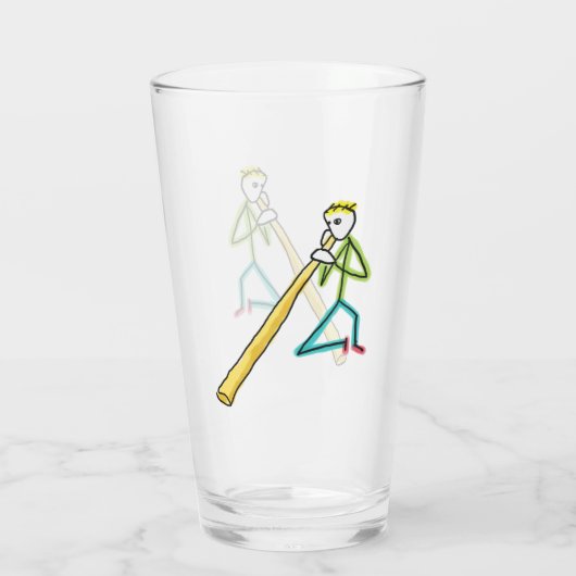 Didgeridoo Stickman Glas (Achterkant)