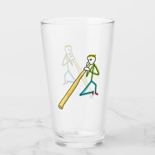 Didgeridoo Stickman Glas (Voorkant)