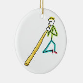 Didgeridoo Stickman Keramisch Ornament (Rechts)