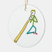 Didgeridoo Stickman Keramisch Ornament (Links)