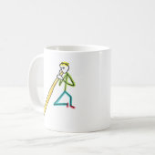 Didgeridoo Stickman Koffiemok (Voorkant links)