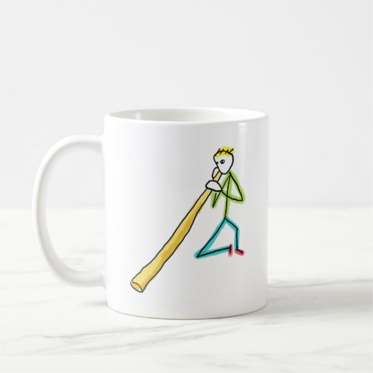 Didgeridoo Stickman Koffiemok (Links)