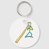 Didgeridoo Stickman Sleutelhanger (Voorkant)