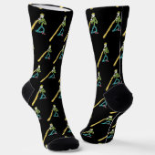 Didgeridoo Stickman Sokken (Gebogen)