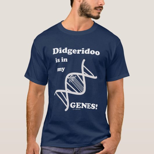 Didgeridoo zit in mijn genen. t-shirt (Voorkant)