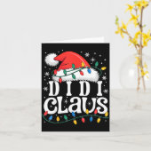 Didi Claus Funny Xmas Christmas Grandma Holiday St Kaart (Gele Bloem)