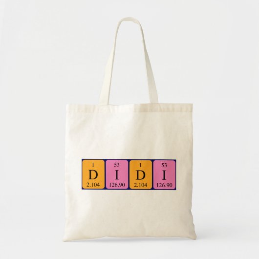 Didi periodieke canvas tas (Voorkant)