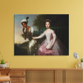 Dido Elizabeth Belle en Lady Murray Canvas Afdruk (Insitu (Woonkamer))