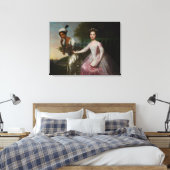 Dido Elizabeth Belle en Lady Murray Canvas Afdruk (Insitu (Slaapkamer))