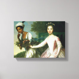 Dido Elizabeth Belle en Lady Murray Canvas Afdruk