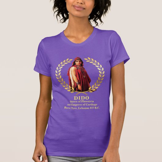 DIDO Koningin Libanon (oude Phoenicia) T-Shirt (Voorkant)
