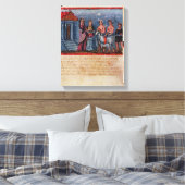 Dido offeert zich op Vergilius Vaticanus Canvas Afdruk (Insitu (Slaapkamer))