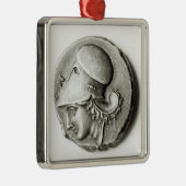 Didrachma van Heracles: buitenspiegelend Athena Metalen Ornament (Rechts)